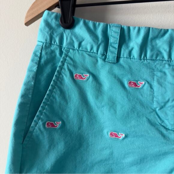 Vineyard Vines Embroidered Whale Shorts Double Button Zip Cotton Stretch pockets - Picture 3 of 10